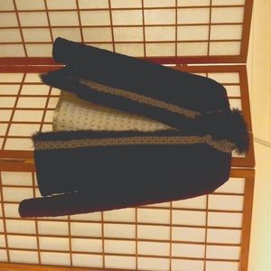 Etro Milano Silk and Fox Fur Jacket Size 42 Medium